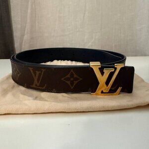 Louis Vuitton Reversible Belt – Brown Monogram / Black Leather – Lightly Worn